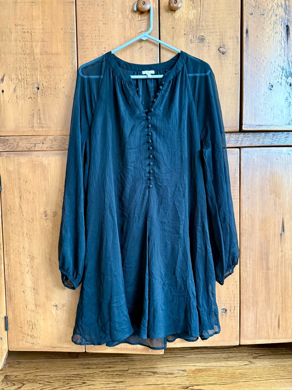 Joie Boho Tunic Top/Dress, Black, XL